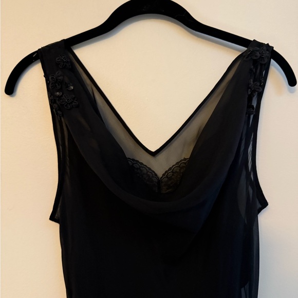 NWT Black Formal Scoopneck Gown - Picture 2 of 6